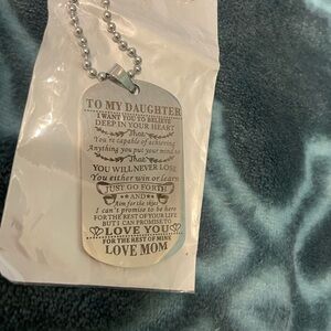 Mother to daughter necklace